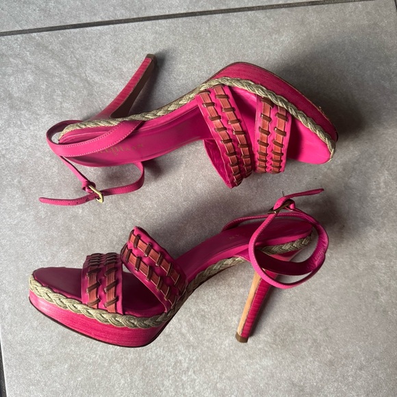 Cole Haan Pink Strappy Heels - size 8 - Picture 2 of 8